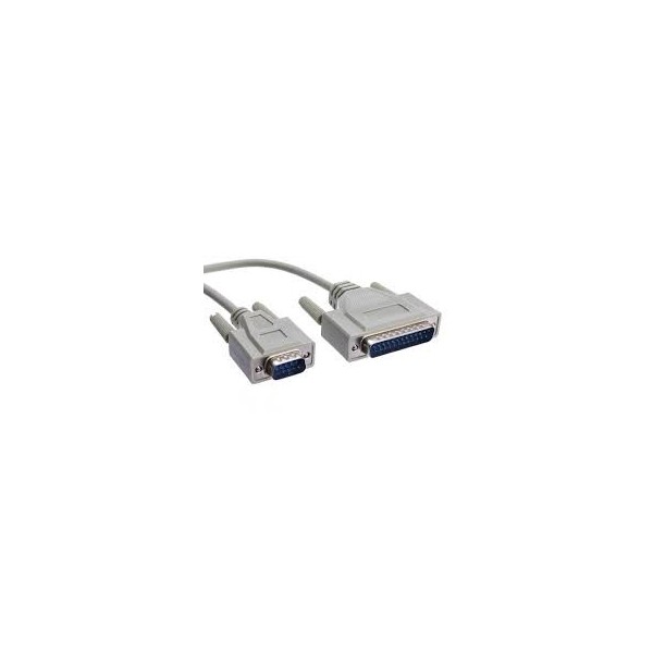 CABLE SERIE DB9F/DB25M 3 METRES POUR IMP