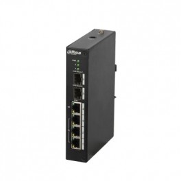 DAHUA SWITCH INDUSTRIEL CHS 4206-4P-96 - 4 PORTS POE + 2SFP 96 WATTS