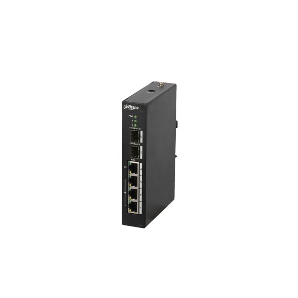 DAHUA SWITCH INDUSTRIEL PFS3206-4P-96 - 4 PORTS POE + 2SFP 96 WATTS