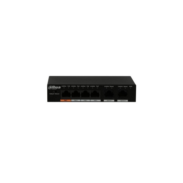 DAHUA SWITCH POE 4 PORTS 10/100 + 2 PORTS 10/100