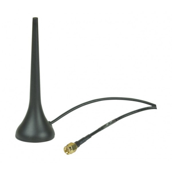 ANTENNE 4G/3G/GSM/GPRS SUR SOCLE MAGNETIQUE + CABLE DE 2 METRES SMA