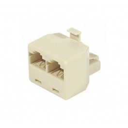 DEDOUBLEUR RJ 45 - 2 PRISES RJ45 SUR UNE SEULE PRISE RJ45