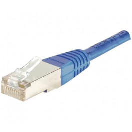 CABLE RESEAU F/UTP CATEGORIE 6 BLEU 1 METRE