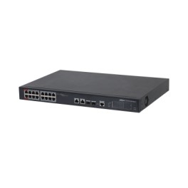 DAHUA SWITCH MANAGEABLE 16 PORTS POE + 2 PORTS GIGABIT + 2 PORTS SFP