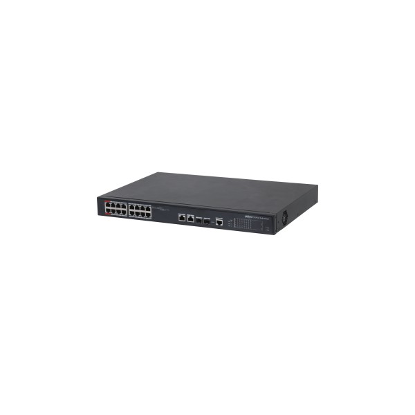 DAHUA SWITCH MANAGEABLE 16 PORTS POE + 2 PORTS GIGABIT + 2 PORTS SFP