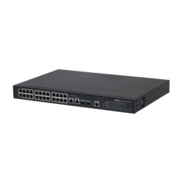 DAHUA SWITCH POE DH-PFS4226-24 ET - 240 WATTS - MANAGEABLE 24 PORTS POE + 2 PORTS GIGABIT + 2...