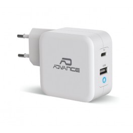 CHARGEUR SECTEUR USB TYPE C -  65 W - 5V 2.4A - 5V 3A - 9V 3A -12V 3A - 15V 3A - 20V 3.25A