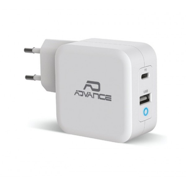 CHARGEUR SECTEUR USB TYPE C - 65 W - 5V 2.4A - 5V 3A - 9V 3A -12V 3A - 15V 3A - 20V 3.25A