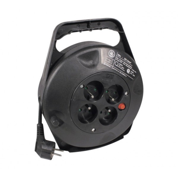 RALLONGE ENROULEUR 4 PRISES CABLE DE 10 METRES